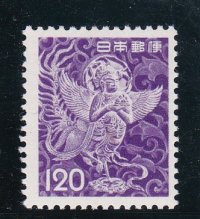 第3次動植物国宝切手、120円紫華鬘