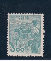 産業図案切手、３円捕鯨