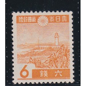 画像: 第１次昭和切手・灯台６銭
