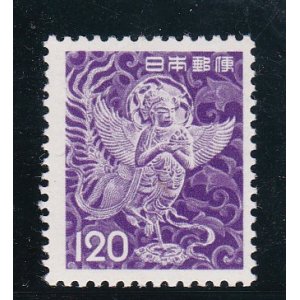 画像: 第3次動植物国宝切手、120円紫華鬘