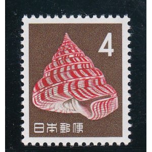 画像: 第3次動植物国宝切手、4円貝