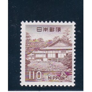 画像: 新動植物国宝切手、１９６６年シリーズ１１０円桂離宮