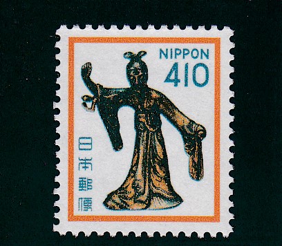 画像1: 新動植物国宝切手・１９８０年シリーズ４１０円摩耶夫人像 (1)